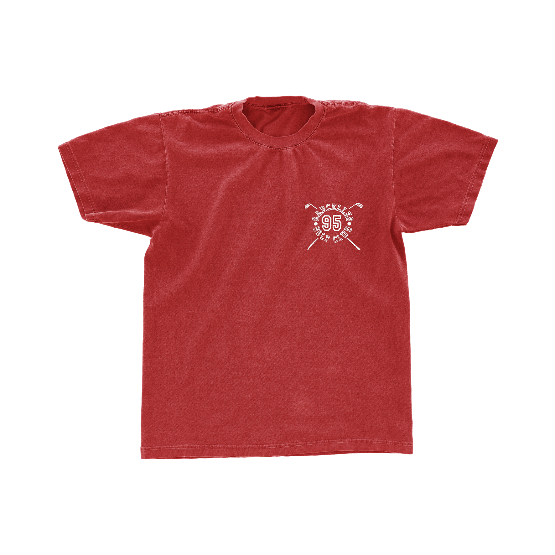 T SHIRT "SARCELLES GOLF CLUB" ROUGE