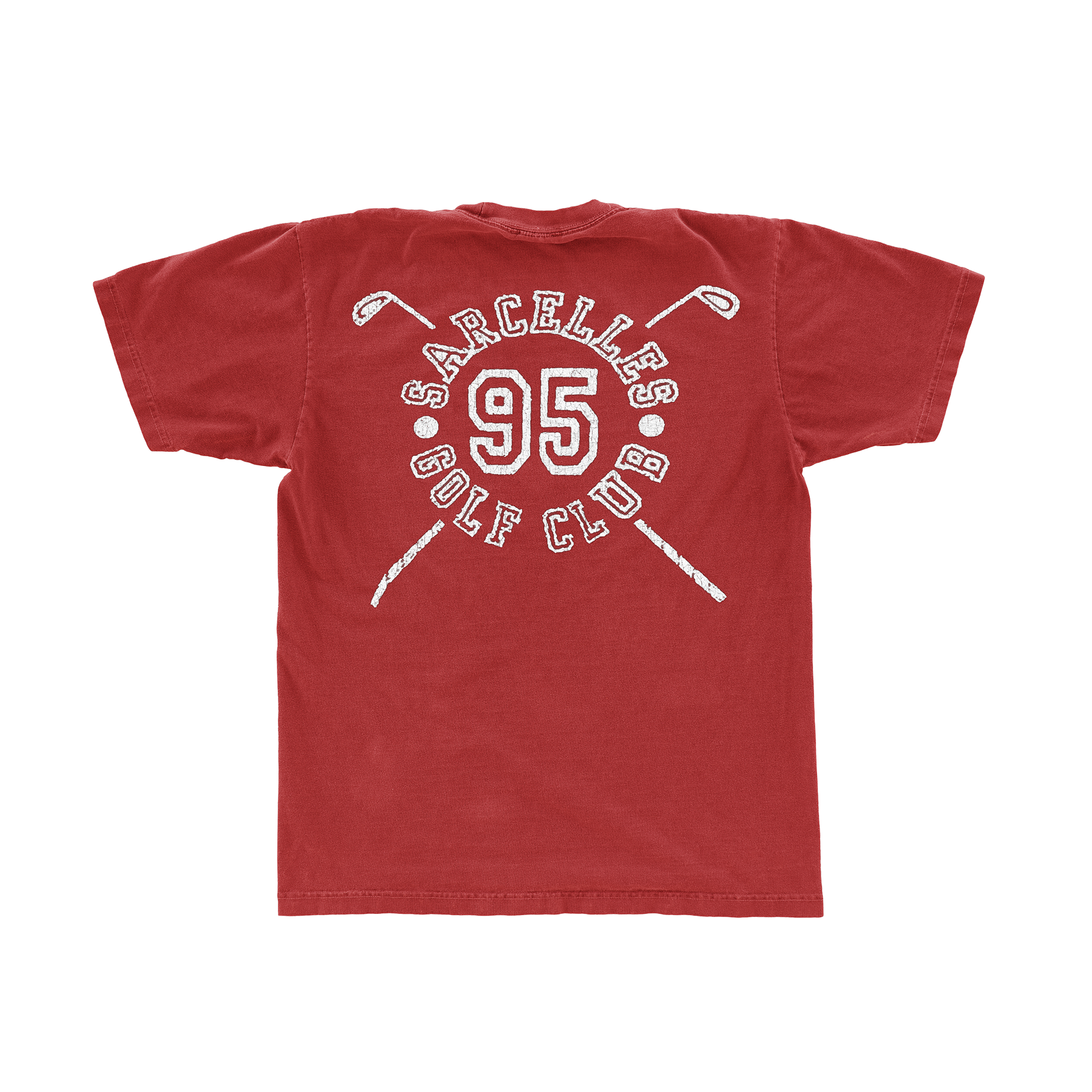 T SHIRT "SARCELLES GOLF CLUB" ROUGE